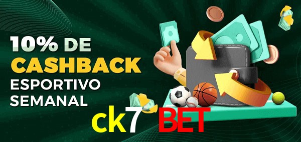 10% de bônus de cashback na ck7 bet